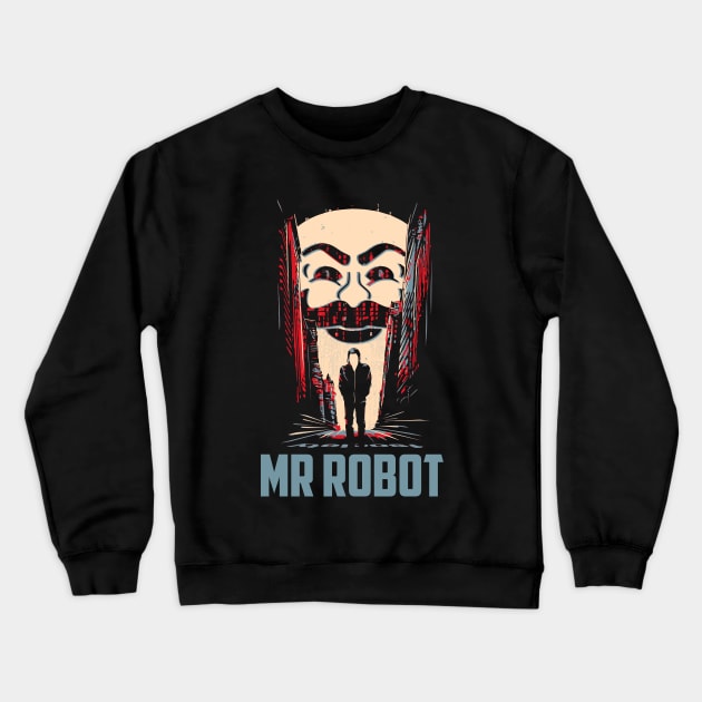 Mr Robot Crewneck Sweatshirt by TEEVEETEES